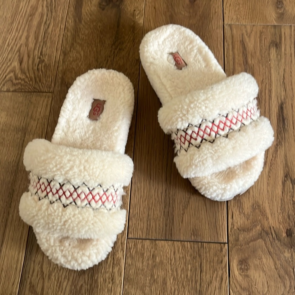 UGG open toe boho slides